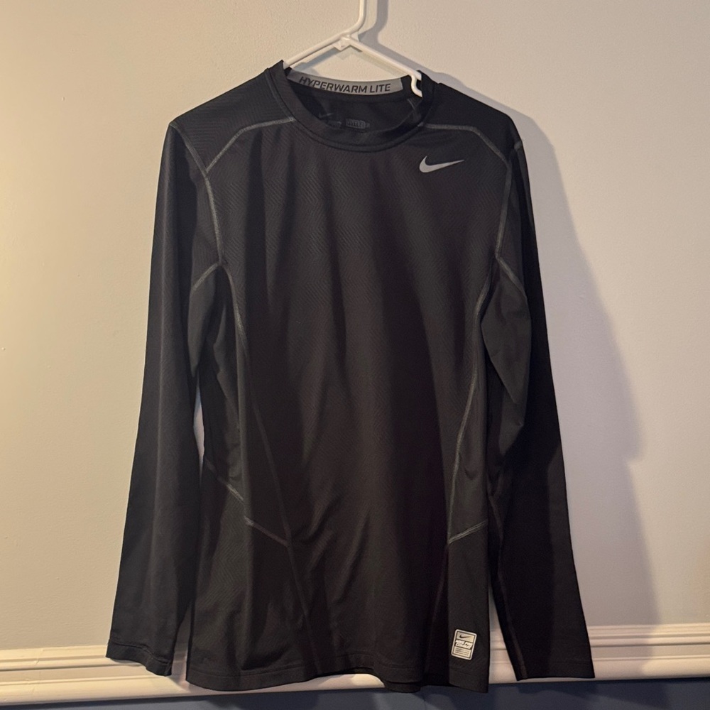 Nike Pro Combat  Men's Black Long Sleeve Top